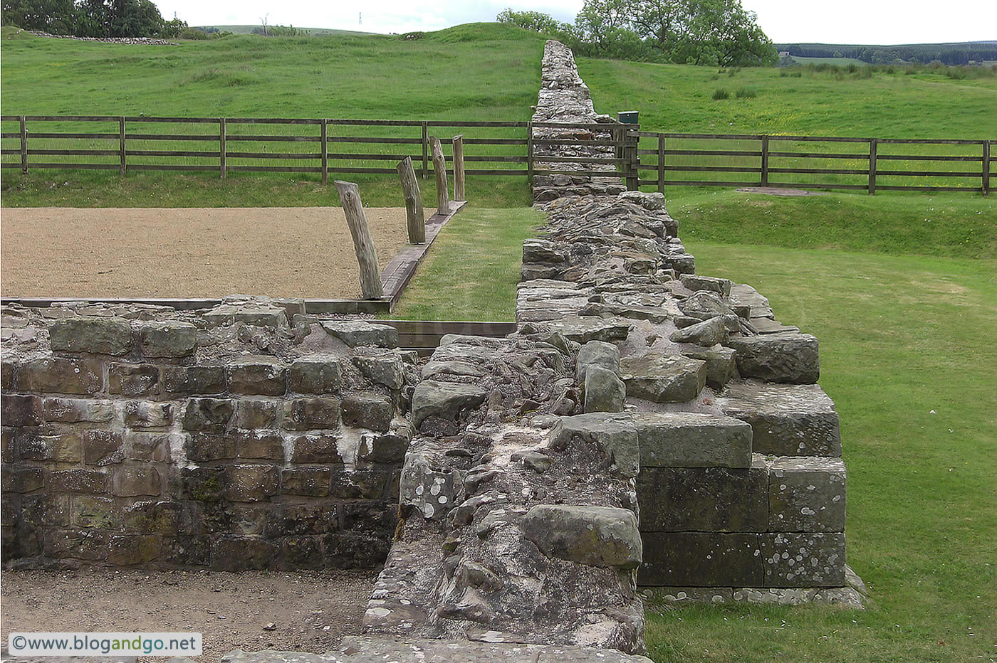 Hadrian's Wall Path - Birdoswald - Blocked southern gate in the West Gateway